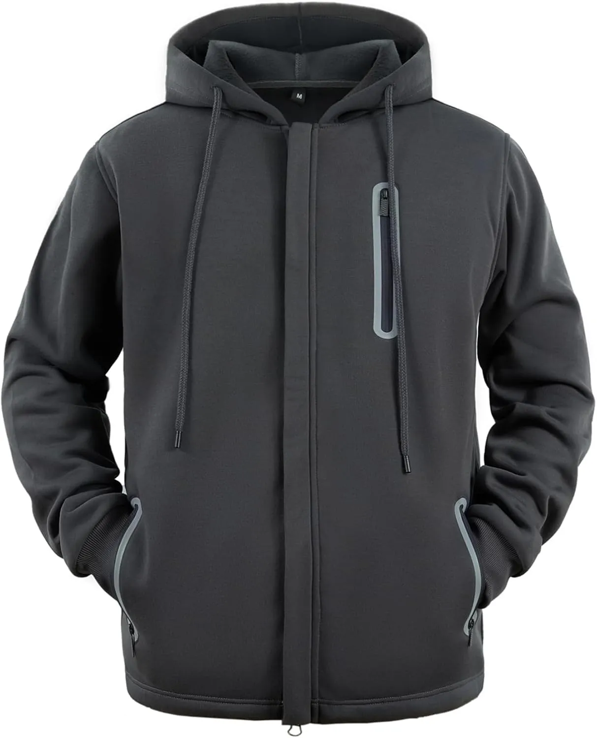 MANTORS Mens Fleece Jackets Contrast Hoodies Lightweight Sweatshirt Color Block Jacket Coats
