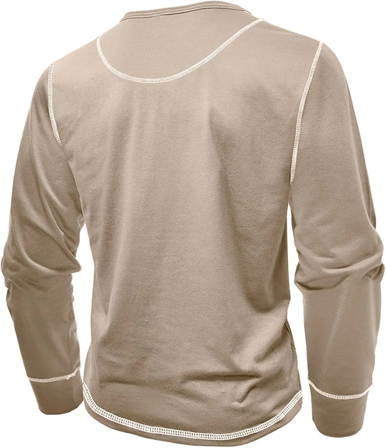 Mens Shirts Long Sleeve Henley Shirts Quarter Button Pullover Casual Stylish Shirts Thermal Tops Workout T Shirts