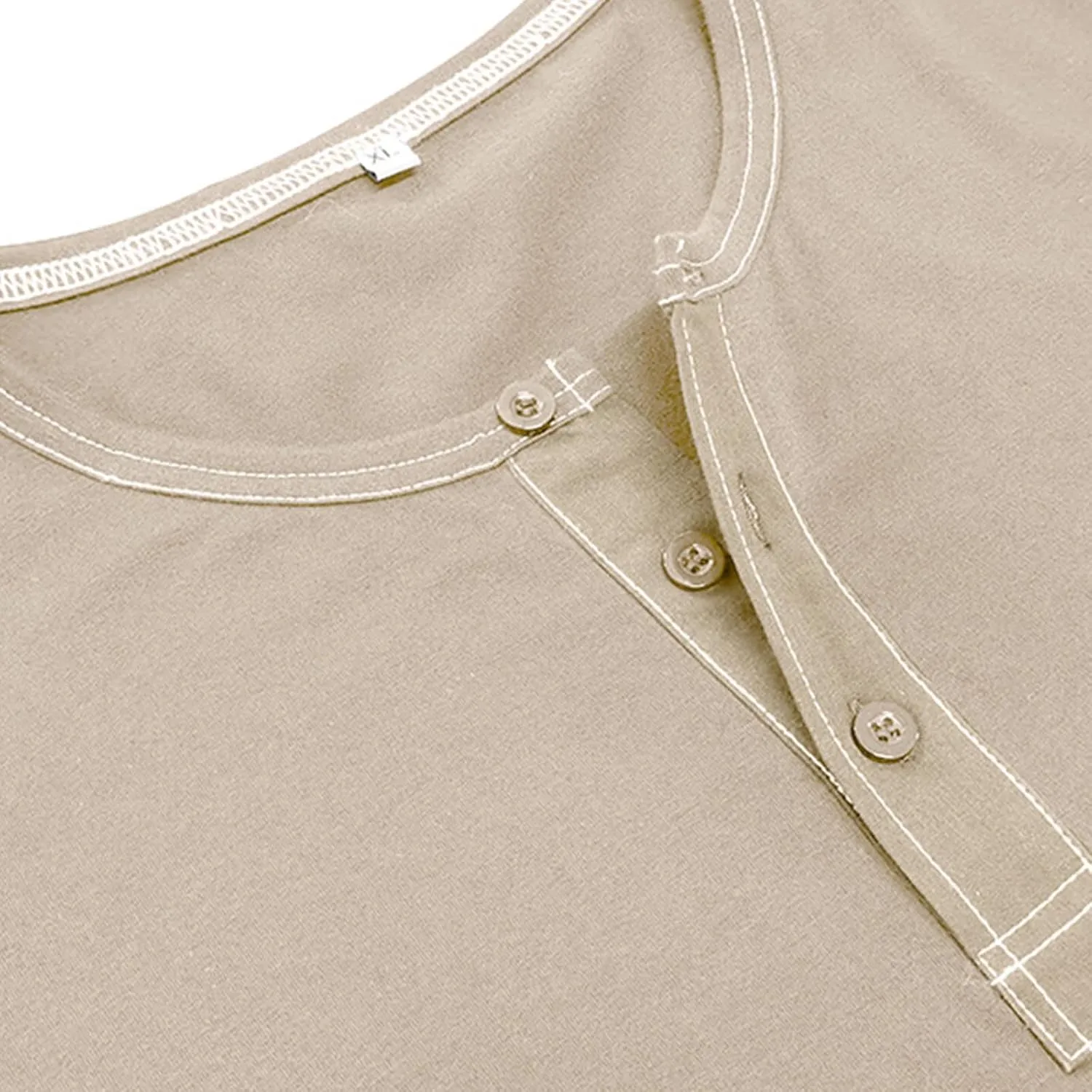 Mens Shirts Long Sleeve Henley Shirts Quarter Button Pullover Casual Stylish Shirts Thermal Tops Workout T Shirts
