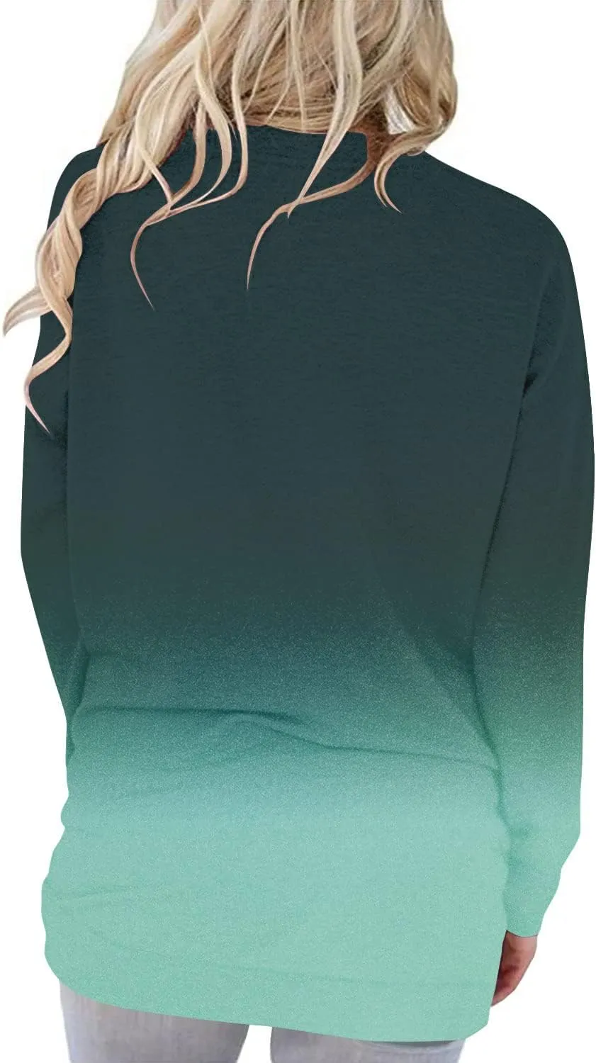 onlypuff Women's Pocket Shirt Graphic Tunic Tops Sweatshirts