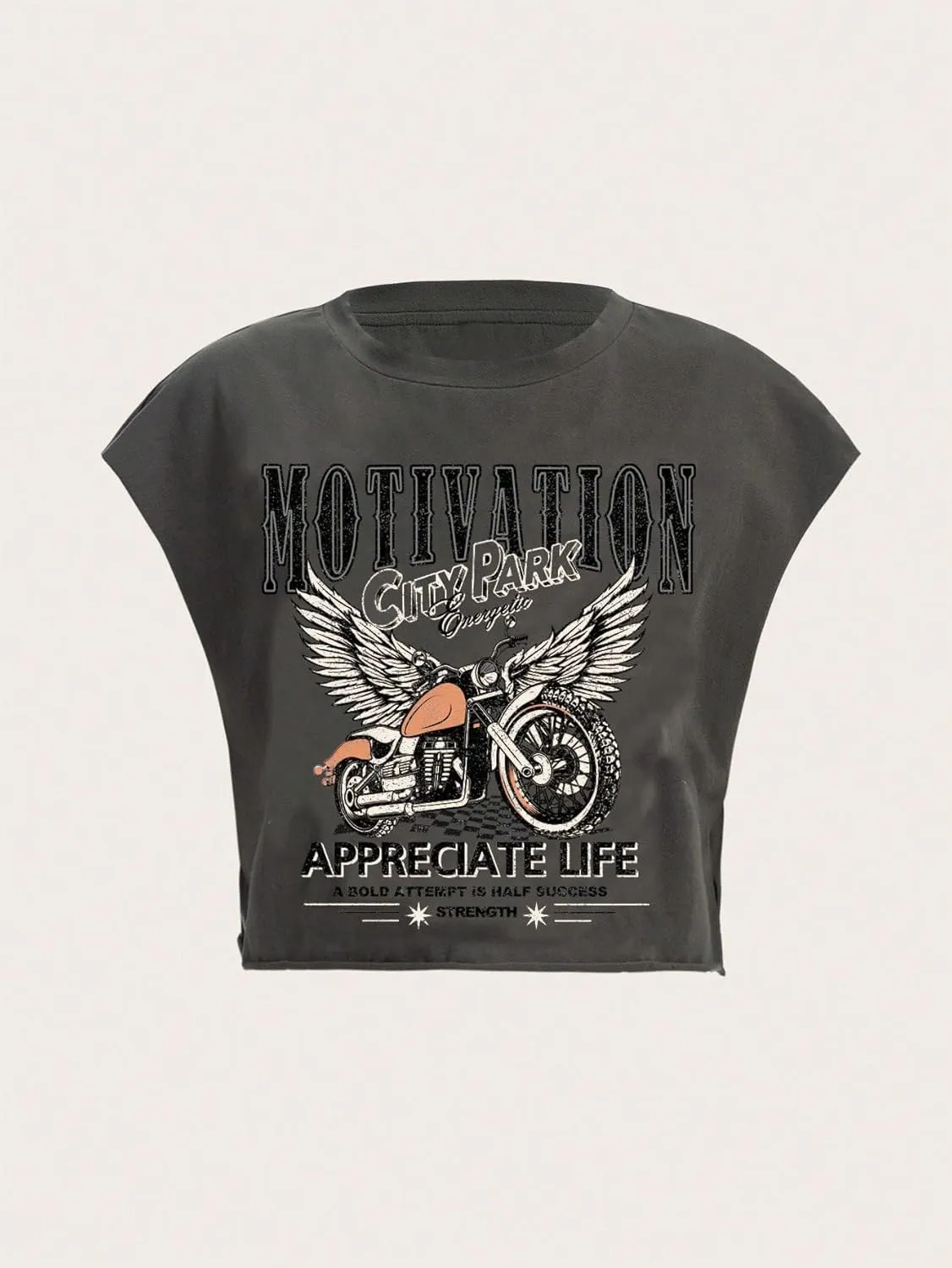 SOLY HUX Women's Y2k Vintage Graphic Short Sleeve Tee Tops Crew Neck Crop Tops for Summer Going Out T Shirts