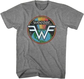 Weezer Rock Band Eagle Logo Adult Short Sleeve T-Shirt Graphic Tee