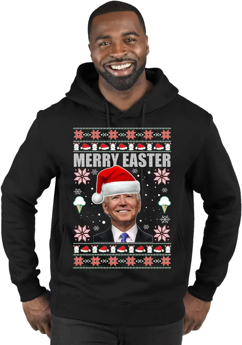 Wild Bobby Merry Easter Funny Joe Biden Holiday Ugly Christmas Sweater Unisex Crewneck Sweatshirt