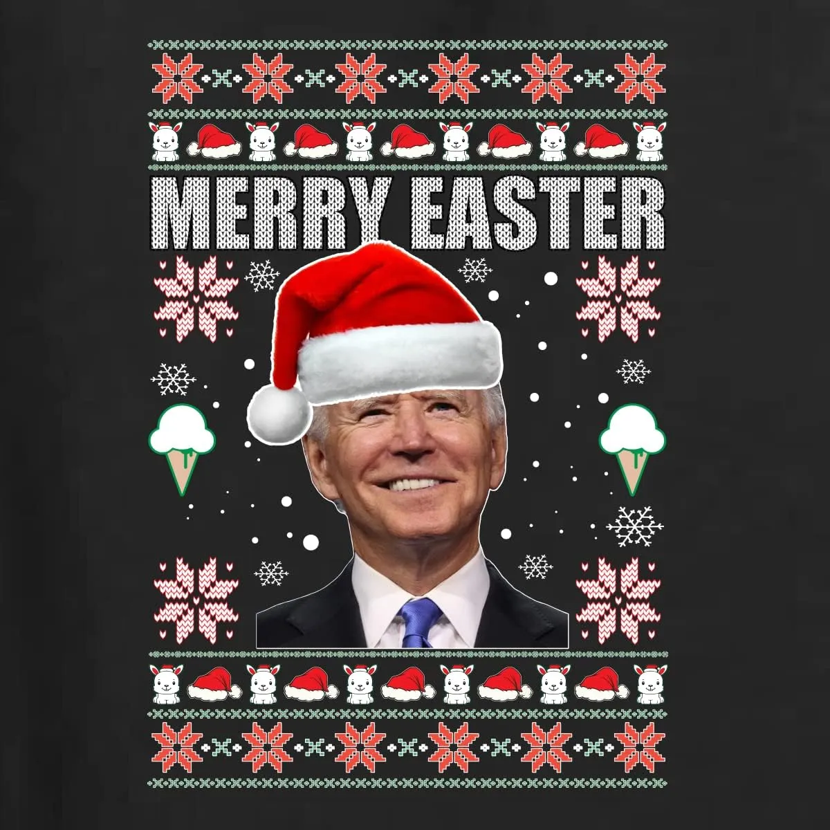 Wild Bobby Merry Easter Funny Joe Biden Holiday Ugly Christmas Sweater Unisex Crewneck Sweatshirt